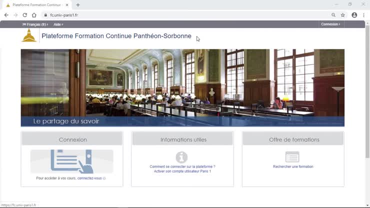 Prise en main pfcps - Web